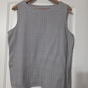 Croft & Barrow Black and White Boxy Tank Top